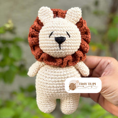 Handmade Crochet Soft Baby Toy Lion