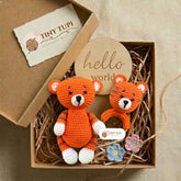 Handmade Crochet Baby Gift Set | Baby Shower & Newborn Gift Box