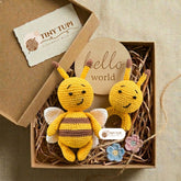 Handmade Crochet Baby Gift Set | Baby Shower & Newborn Gift Box