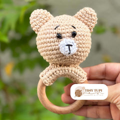 Handmade Crochet Soft Toy Teether Teddy