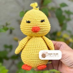 Handmade Crochet Soft Baby Toy Chicken