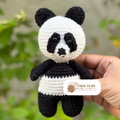 Handmade Crochet Soft Baby Toy Panda