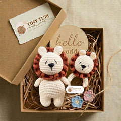 Handmade Crochet Baby Gift Set | Baby Shower & Newborn Gift Box