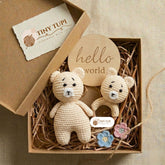Handmade Crochet Baby Gift Set | Baby Shower & Newborn Gift Box