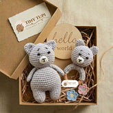 Handmade Crochet Baby Gift Set | Baby Shower & Newborn Gift Box
