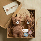 Handmade Crochet Baby Gift Set | Baby Shower & Newborn Gift Box