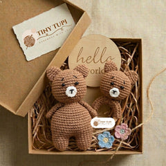 Handmade Crochet Baby Gift Set | Baby Shower & Newborn Gift Box