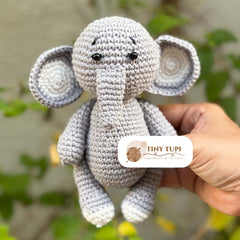 Handmade Crochet Soft Baby Toy Elephant