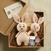Handmade Crochet Baby Gift Set | Baby Shower & Newborn Gift Box