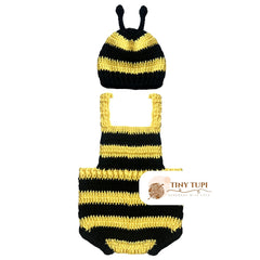 Handmade Honey Bee Crochet Outfit - Photography Prop