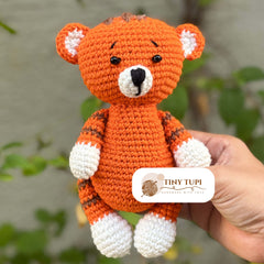 Handmade Crochet Soft Baby Toy Tiger