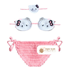 Handmade Kitty Crochet Outfit – Photography Prop
