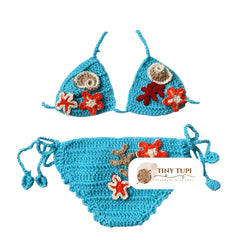 Handmade Starfish Crochet Outfit - Photography Prop