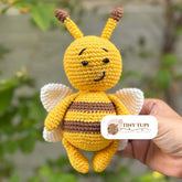 Handmade Crochet Soft Baby Toy Honeybees