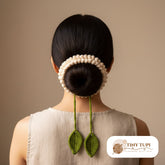 Handmade Jasmin Gajra for Bun Off white