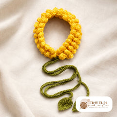 Handmade Jasmin Gajra for Bun Yellow