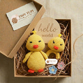 Handmade Crochet Baby Gift Set | Baby Shower & Newborn Gift Box