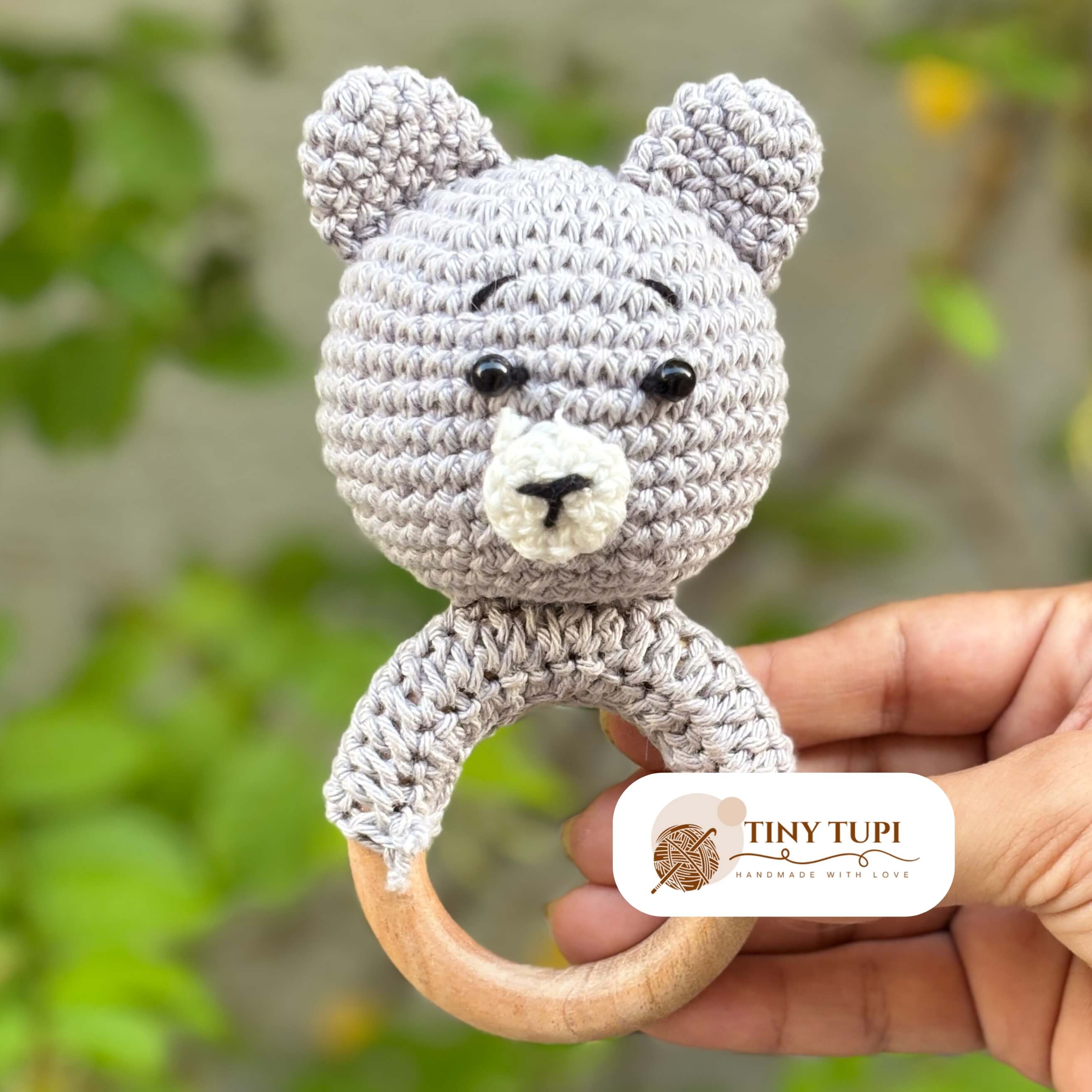 Handmade Crochet Soft Toy Teether Teddy
