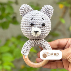 Handmade Crochet Soft Toy Teether Teddy