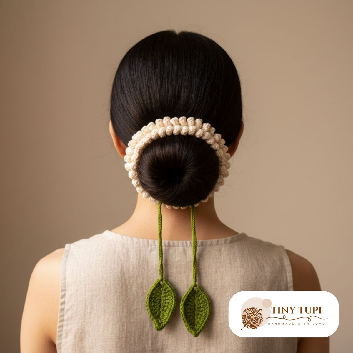 Handmade Jasmin Gajra for Bun Off white